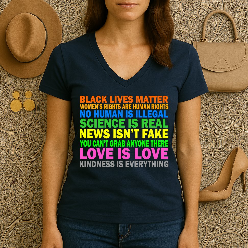 Kindness Is Everything Love Is Love Women's V-Neck T-Shirt