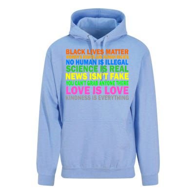 Kindness Is Everything Love Is Love Unisex Surf Hoodie