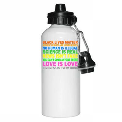 Kindness Is Everything Love Is Love Aluminum Water Bottle