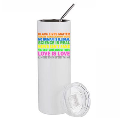 Kindness Is Everything Love Is Love Stainless Steel Tumbler