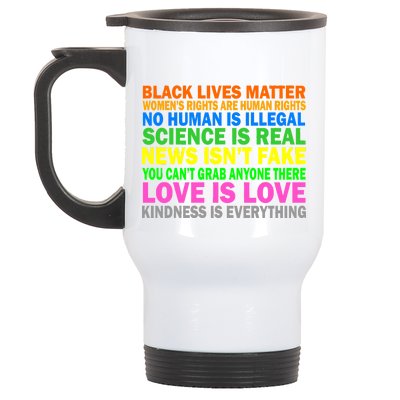 Kindness Is Everything Love Is Love Stainless Steel Travel Mug