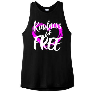 Kindness Is Free Ladies PosiCharge Tri-Blend Wicking Tank