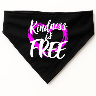 Kindness Is Free USA-Made Doggie Bandana
