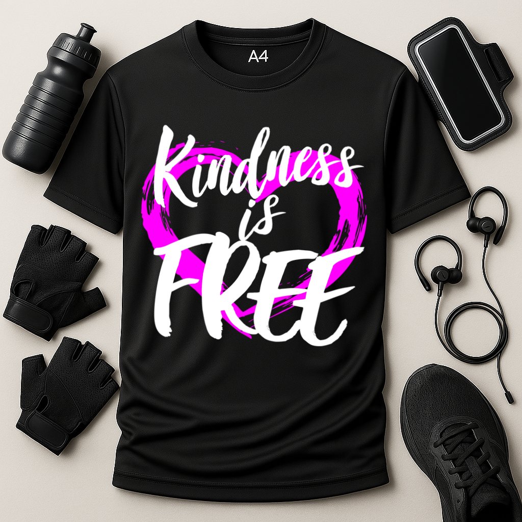 Kindness Is Free Cooling Performance Crew T-Shirt