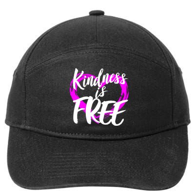 Kindness Is Free 7-Panel Snapback Hat