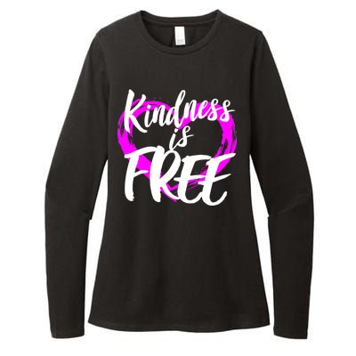 Kindness Is Free Womens CVC Long Sleeve Shirt