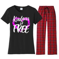 Kindness Is Free Women's Flannel Pajama Set