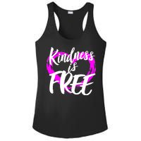 Kindness Is Free Ladies PosiCharge Competitor Racerback Tank