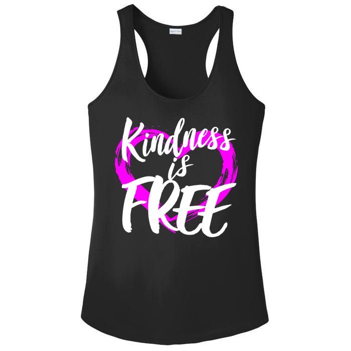 Kindness Is Free Ladies PosiCharge Competitor Racerback Tank