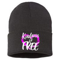 Kindness Is Free Sustainable Knit Beanie