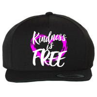 Kindness Is Free Wool Snapback Cap