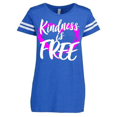 Kindness Is Free Enza Ladies Jersey Football T-Shirt