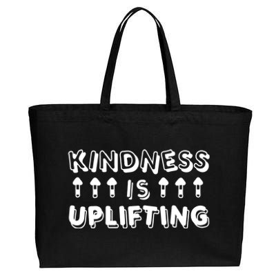 Kindness Is Uplifting Cotton Canvas Jumbo Tote