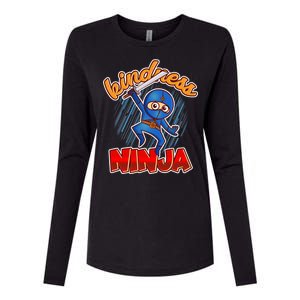 Kindness Ninja Womens Cotton Relaxed Long Sleeve T-Shirt