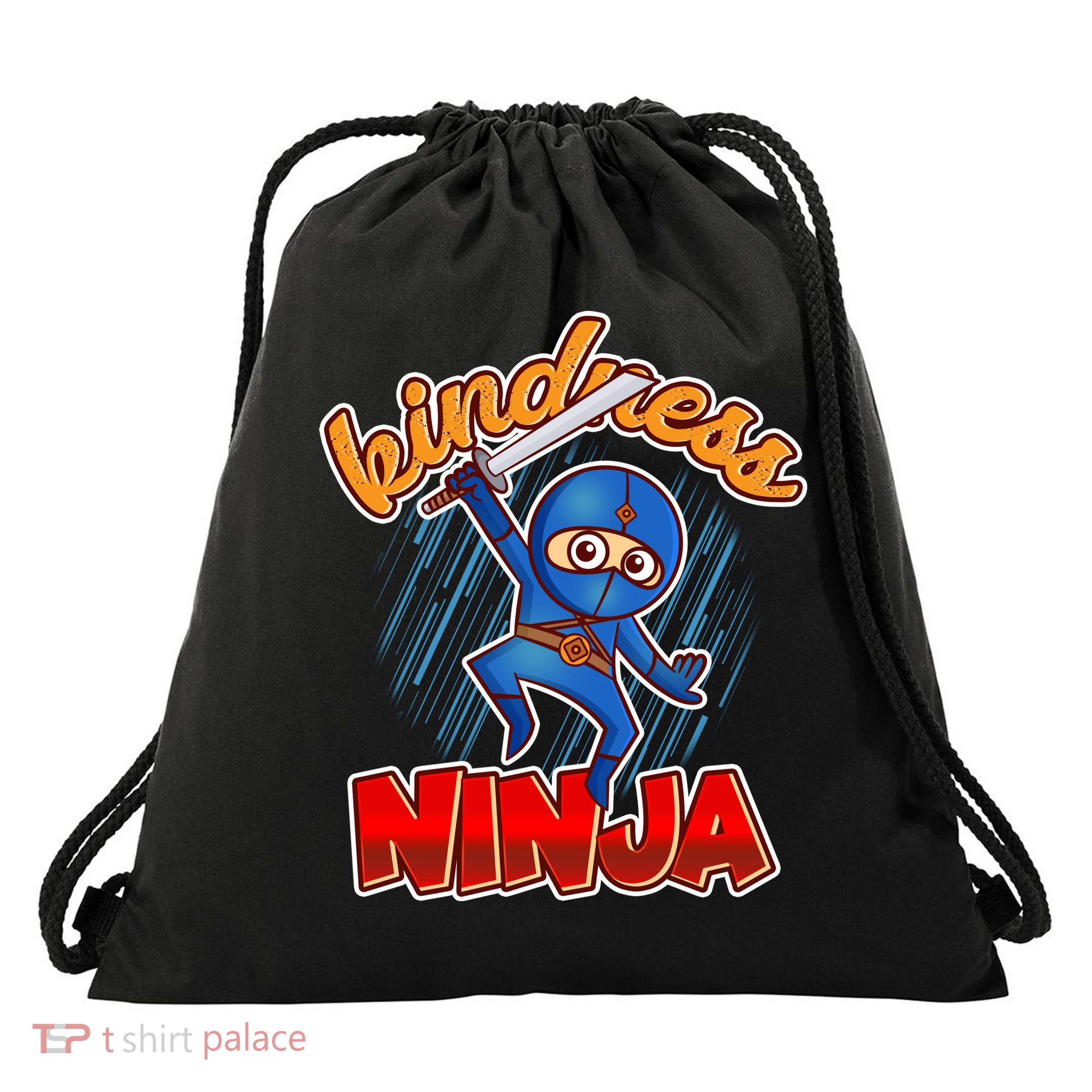 Kindness Ninja Drawstring Bag