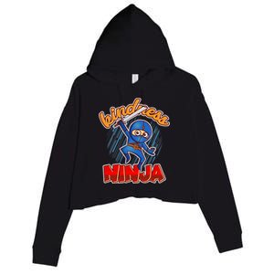 Kindness Ninja Crop Fleece Hoodie