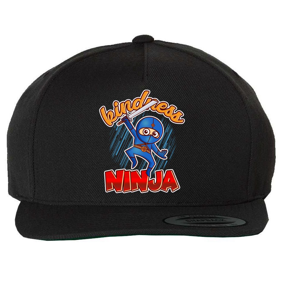 Kindness Ninja Wool Snapback Cap