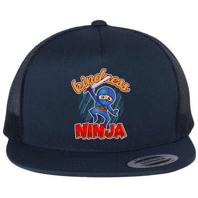 Kindness Ninja Flat Bill Trucker Hat