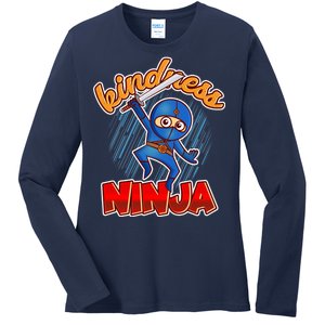 Kindness Ninja Ladies Long Sleeve Shirt