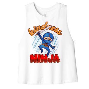 Kindness Ninja Women's Racerback Cropped Tank