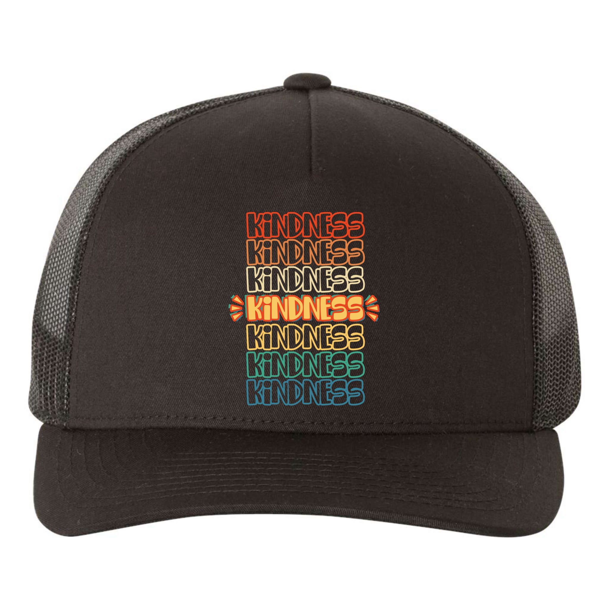 Kindness Pattern Yupoong Adult 5-Panel Trucker Hat