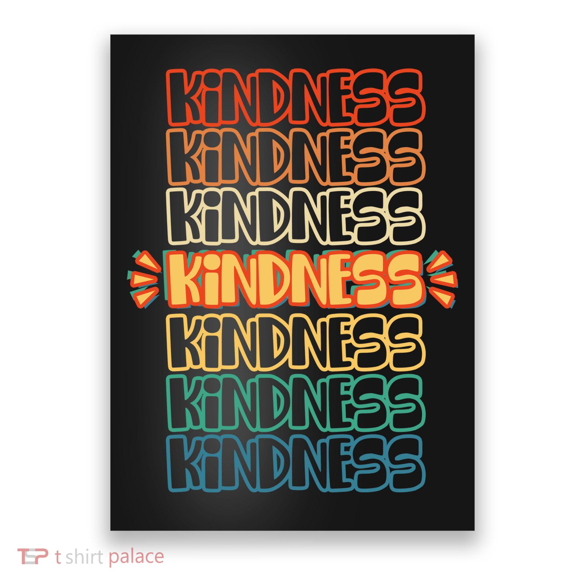 Kindness Pattern Poster