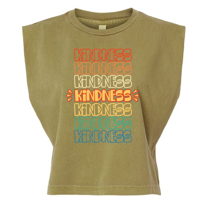 Kindness Pattern Garment-Dyed Women's Muscle Tee