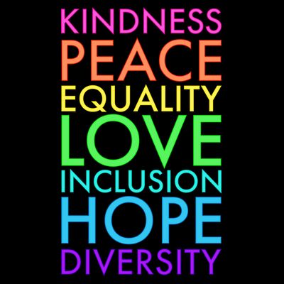 Kindness Peace Equality Love Hope Diversity T-Shirt