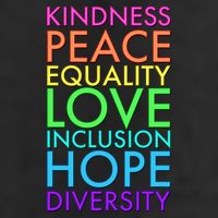 Kindness Peace Equality Love Hope Diversity Trucker Hat