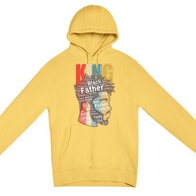 King African American Black Father Premium Pullover Hoodie