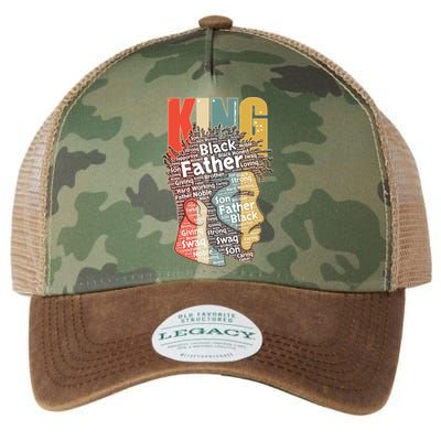 King African American Black Father Legacy Tie Dye Trucker Hat