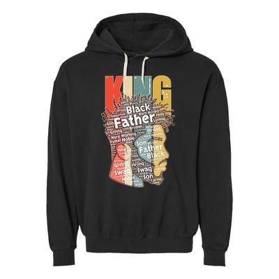 King African American Black Father Garment-Dyed Fleece Hoodie