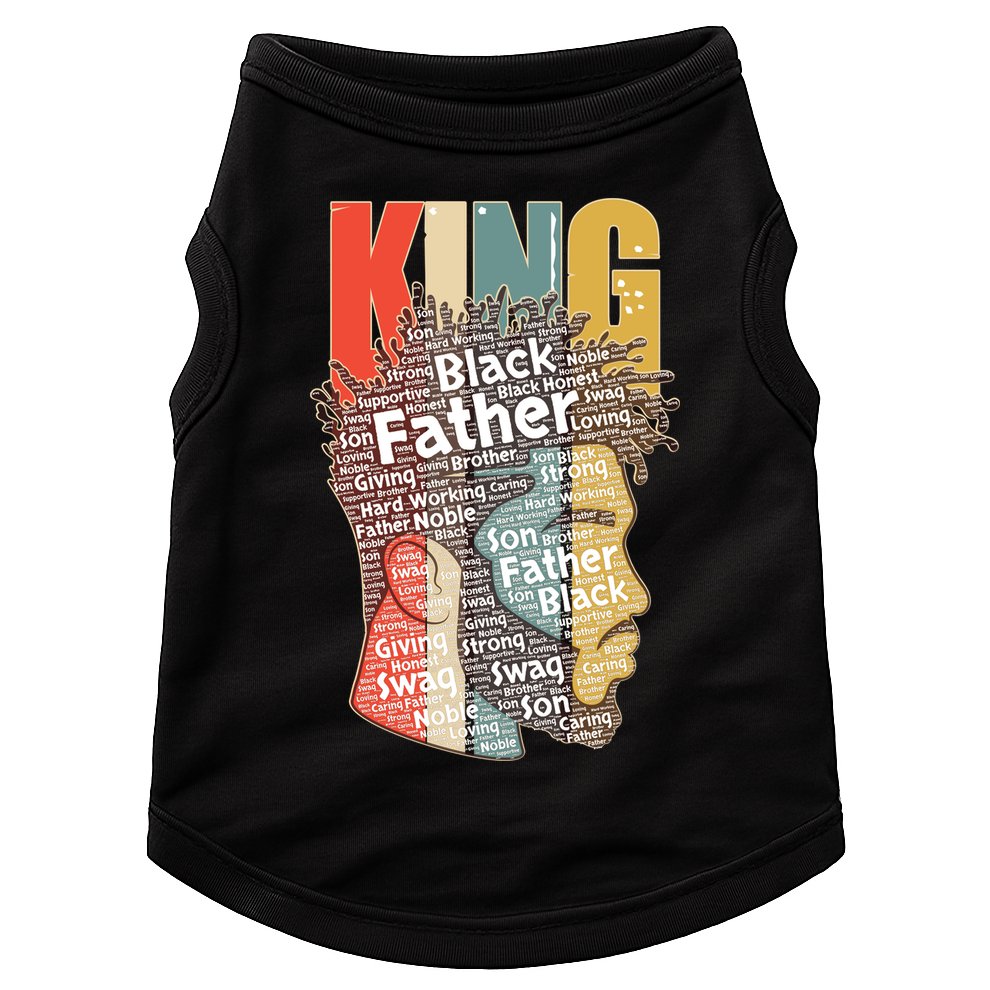 King African American Black Father Doggie Tank