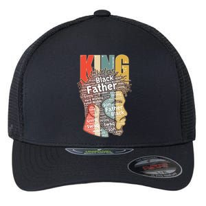 King African American Black Father Flexfit Unipanel Trucker Cap