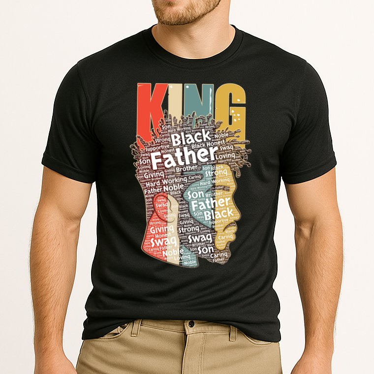King African American Black Father Cooling Performance Crew T-Shirt