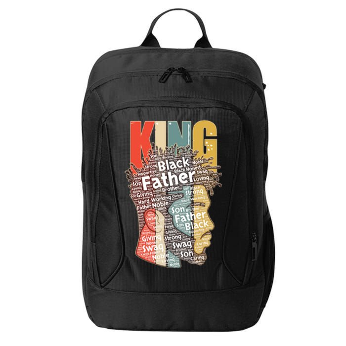 King African American Black Father City Backpack