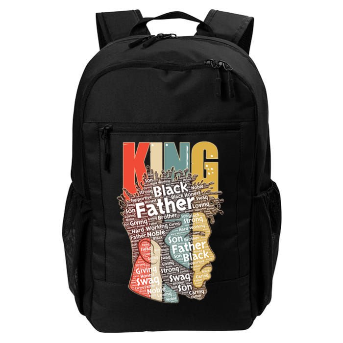 King African American Black Father Daily Commute Backpack