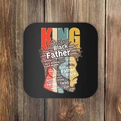 King African American Black Father Coaster