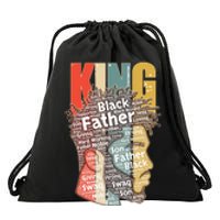 King African American Black Father Drawstring Bag