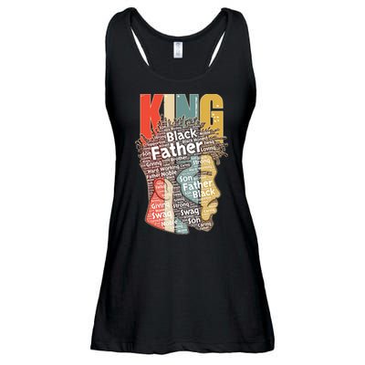 King African American Black Father Ladies Essential Flowy Tank