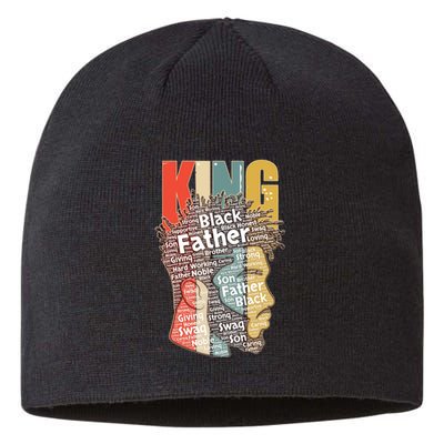 King African American Black Father Sustainable Beanie