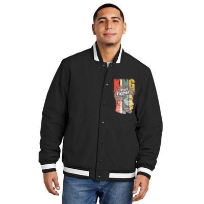 King African American Black Father Insulated Varsity Jacket