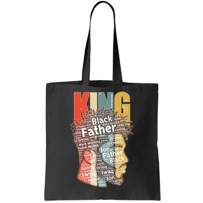 King African American Black Father Tote Bag