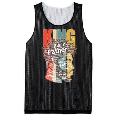 King African American Black Father Mesh Reversible Basketball Jersey Tank