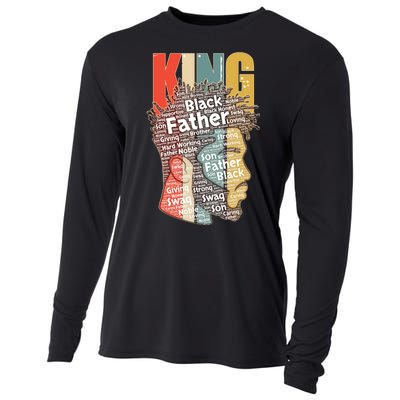 King African American Black Father Cooling Performance Long Sleeve Crew