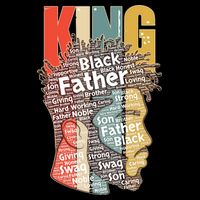 King African American Black Father Poster