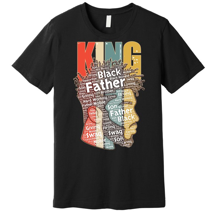 King African American Black Father Premium T-Shirt