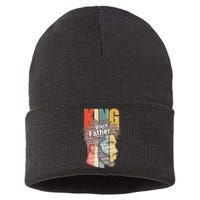 King African American Black Father Sustainable Knit Beanie