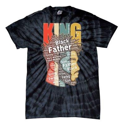 King African American Black Father Tie-Dye T-Shirt