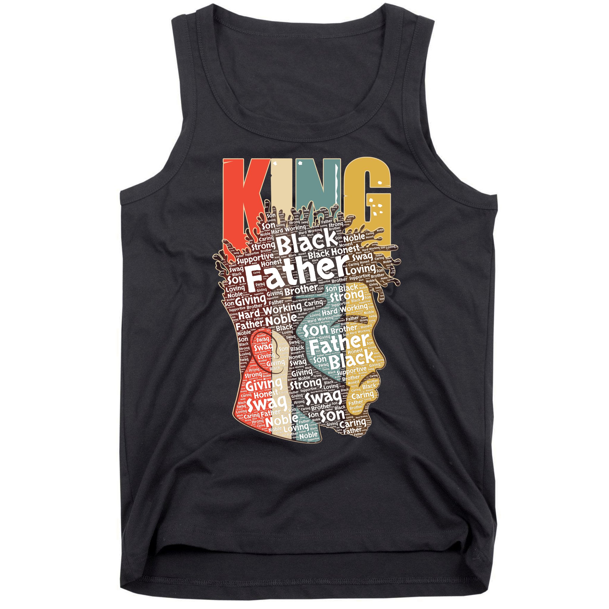 King African American Black Father Tank Top